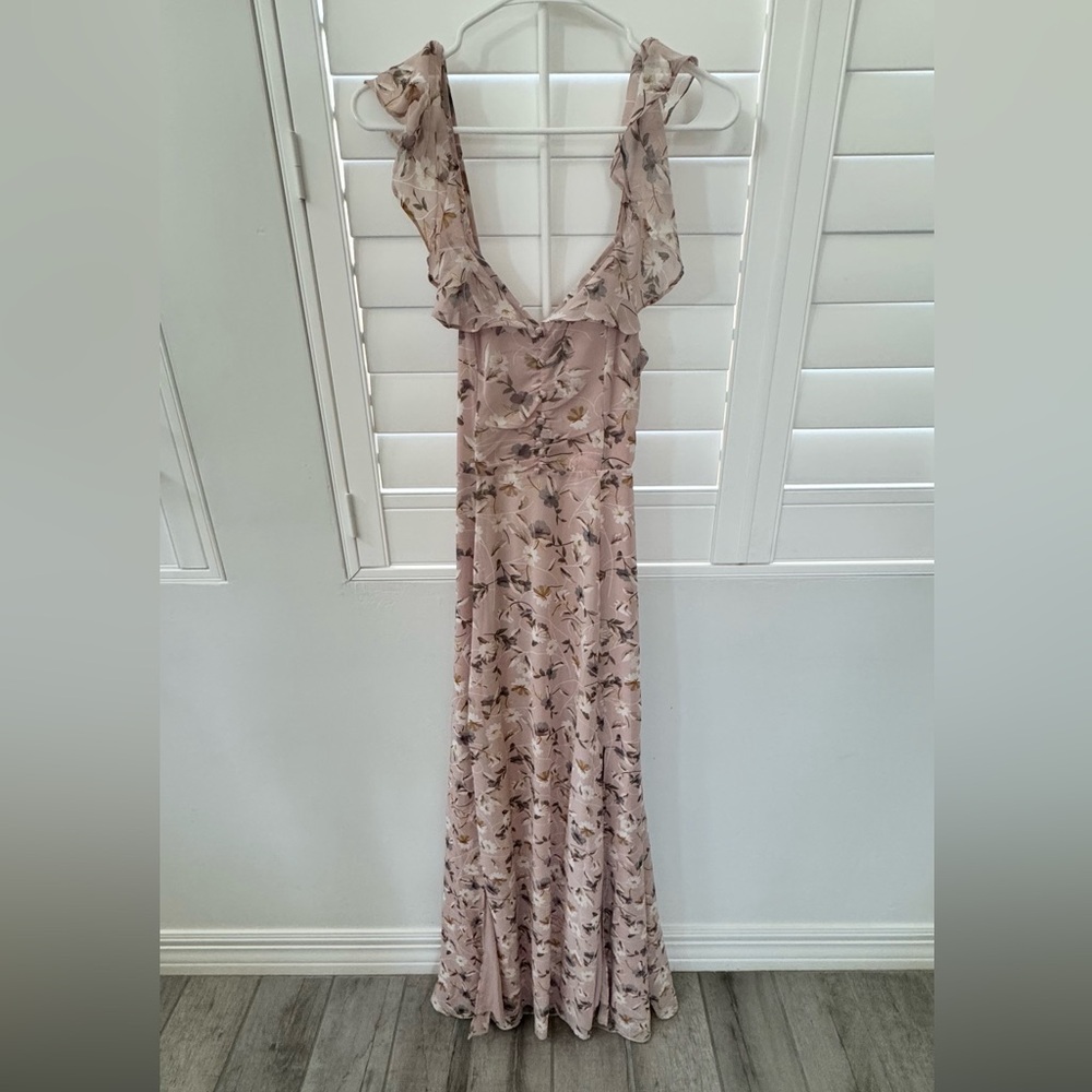 Fate Blush Floral Maxi Dress